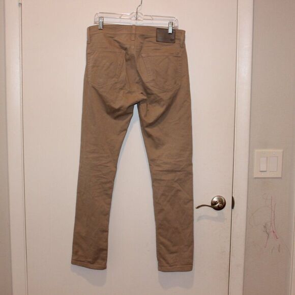 Ag Adriano Goldschmied beige  Slim Leg Jeans Men’s  Size 31X32 - Picture 5 of 13